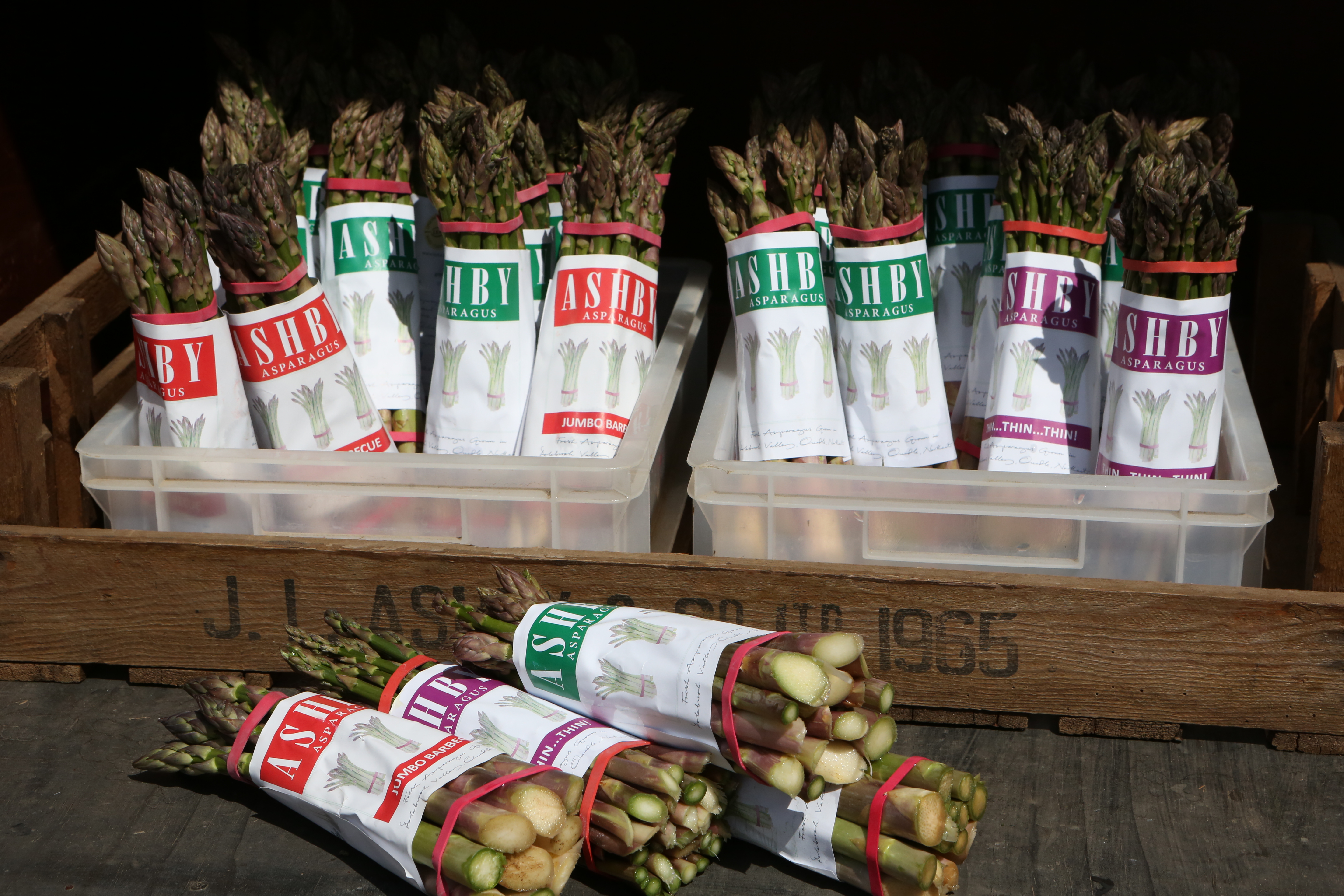 Locally grown asparagus